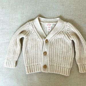 Baby Cat and Jack button down sweater